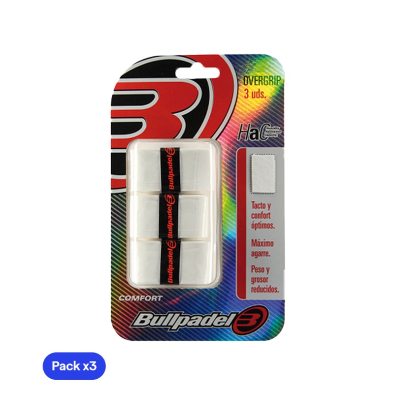Overgrips Bullpadel GB1200 Comfort Blanco (Pack x3)