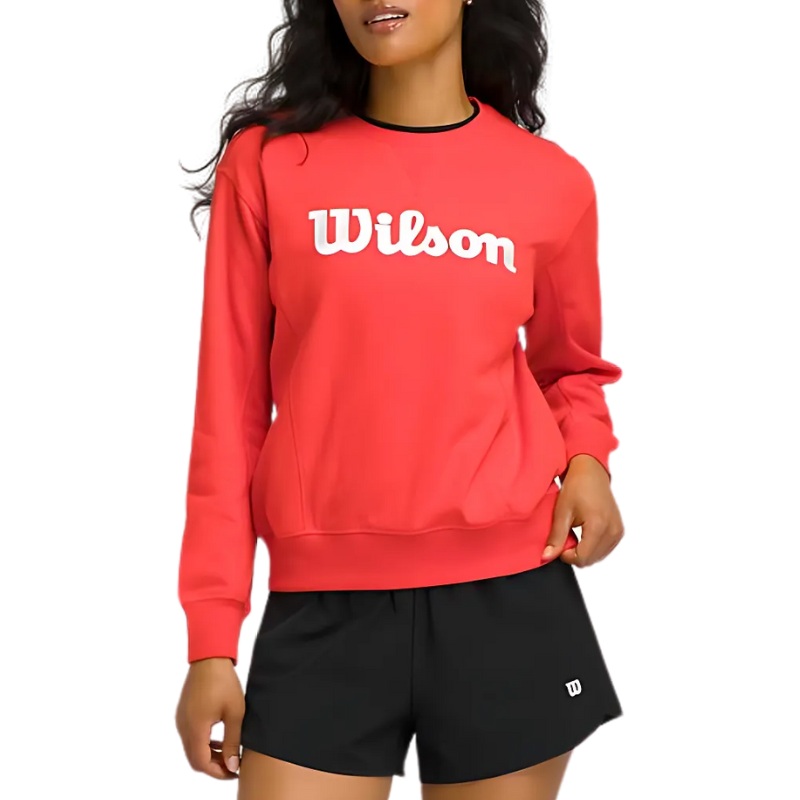 Pull Wilson Team Crewneck Rouge Femme