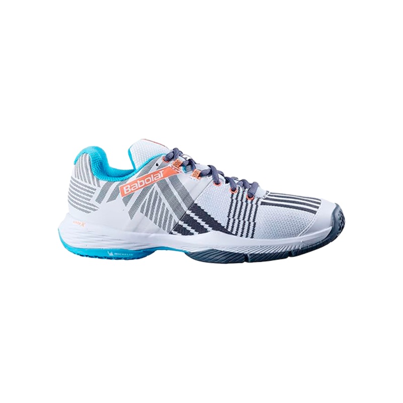 Zapatillas Babolat Sensa Women White/Canyon Sunset
