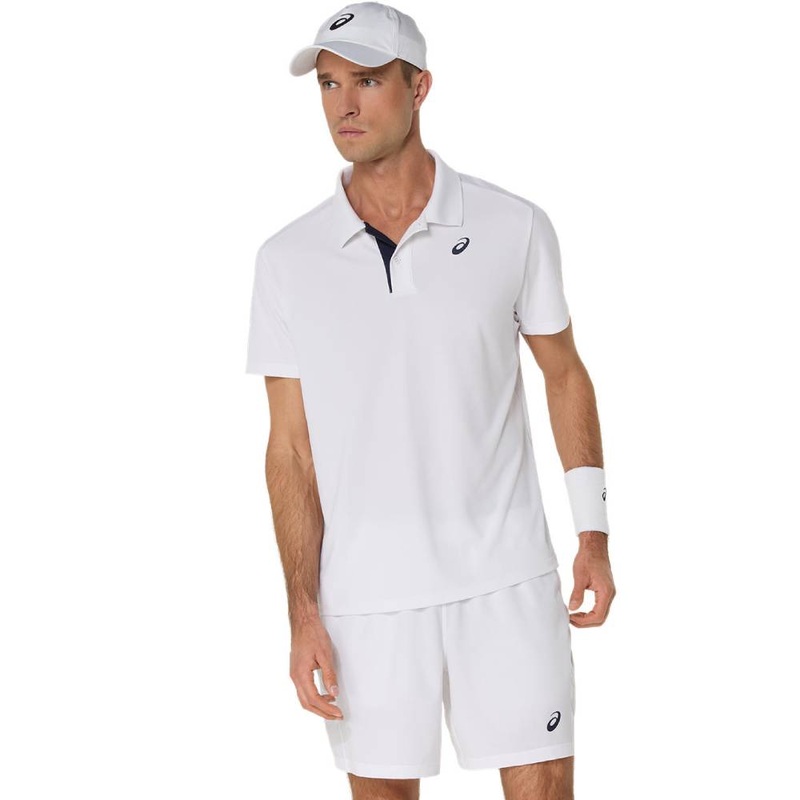 Asics Men's Court Polo Top (Brilliant White)