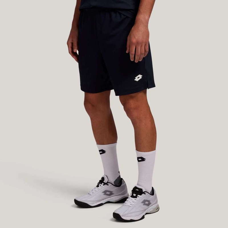 Lotto Men's Squadra II 7-Inch Short (Black)