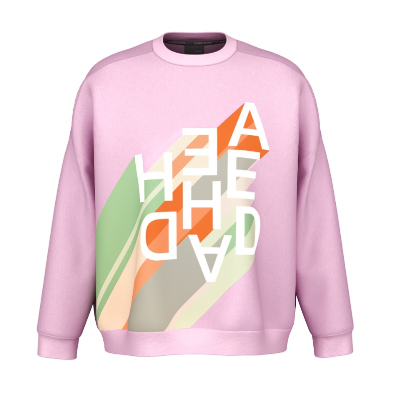 Sweat Head Rally Crew Neck Rose Femme