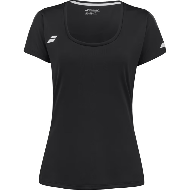 T-shirt Babolat Play Cap Sleeve Top Noir Femme