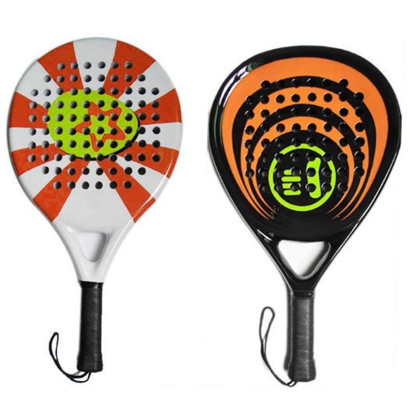 Anxspin 12K/18K Carbon Fiber Gold Padel Racket 38mm 3D Sand Finishing Diamond Head Tennis Ball Tennis Badminton Shuttlecock Racket for Professional