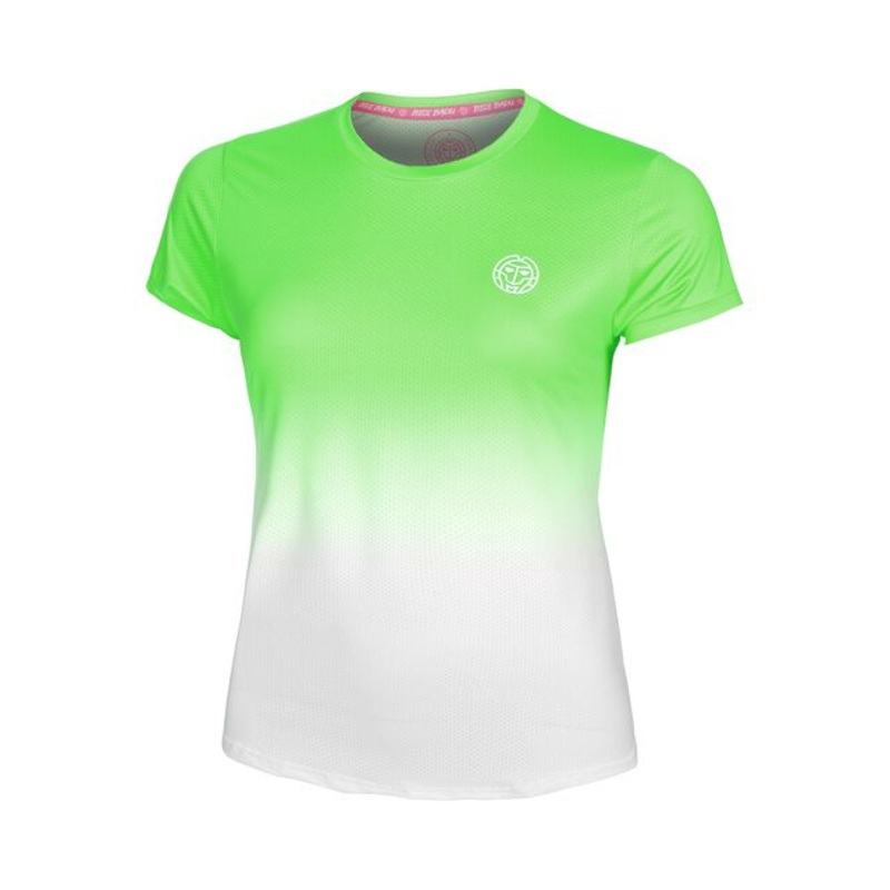 Crew Gradiant T-Shirt Girls - Neon Green, White