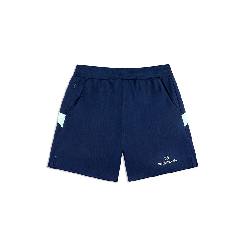 Sergio Tacchini Luca Piqu Shorts - Maritime Blue