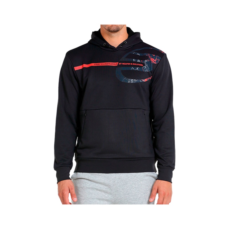 Sudadera Bullpadel Baiona Negro