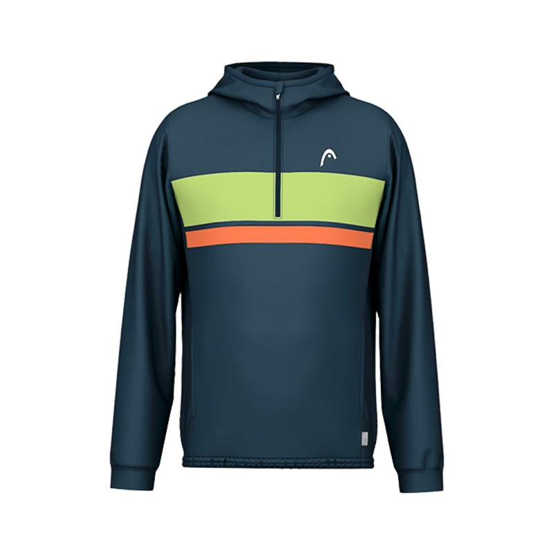Sudadera HEAD TopSpin Navy/Verde 2025