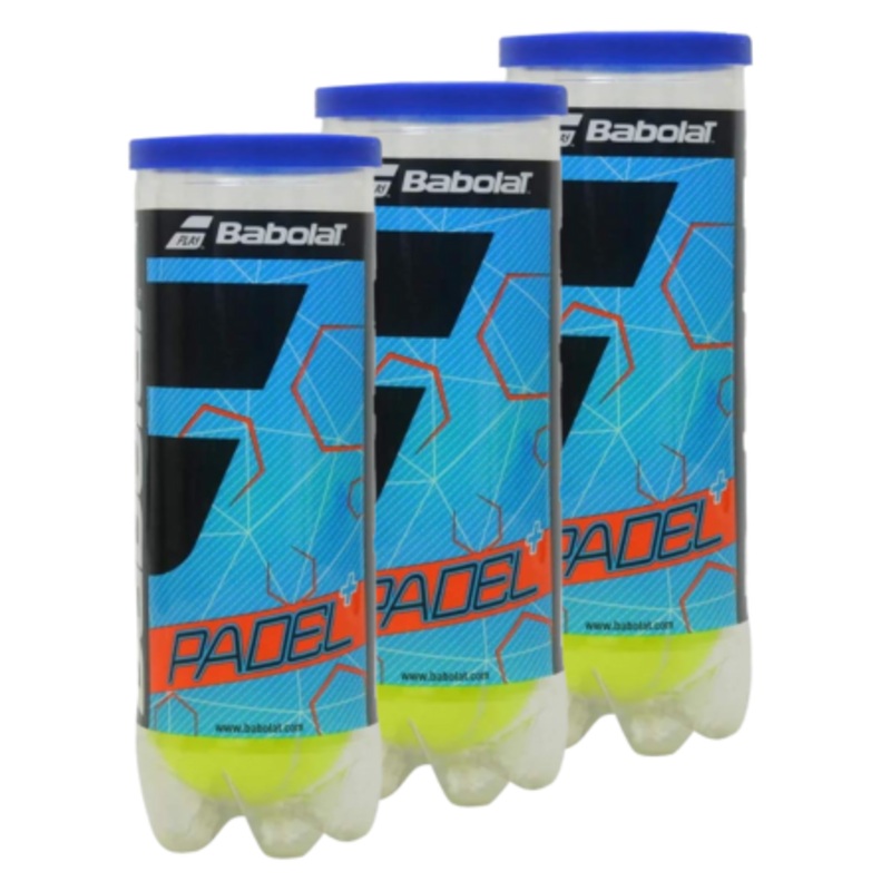 3 cans of Babolat Padel+ Padel Balls