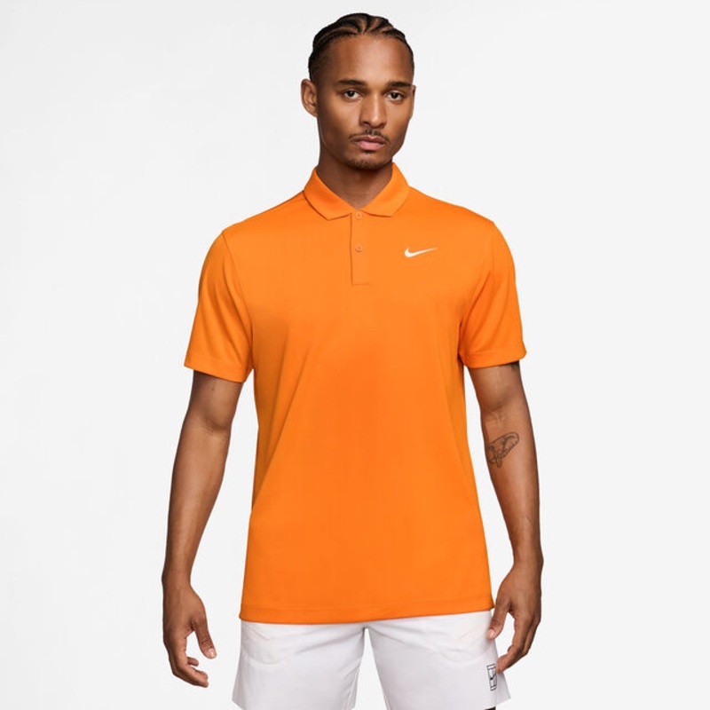 Court Dri-Fit Solid Polo Men - Orange, White