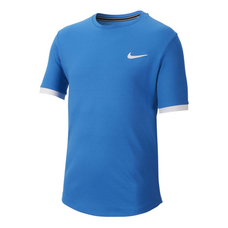 Court Dry T-Shirt Boys - Light Blue, White