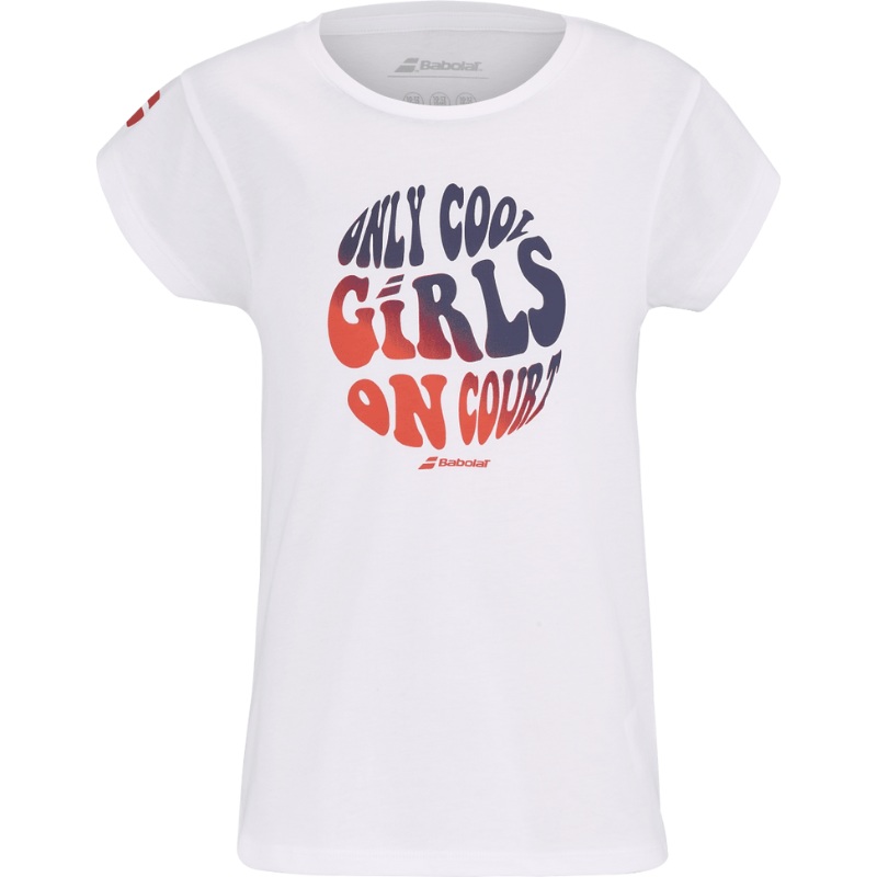 T-shirt Babolat Exercise Cotton Tee Blanc Junior Girl 2025