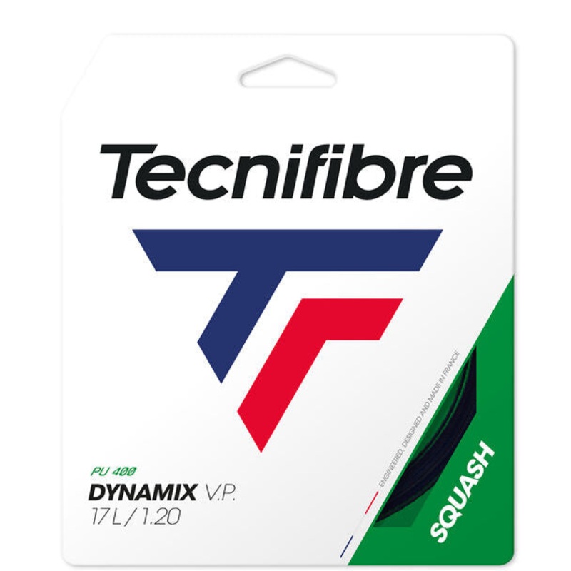 Tecnifibre Dynamix VP 17L/1.20 Squash String (Black)