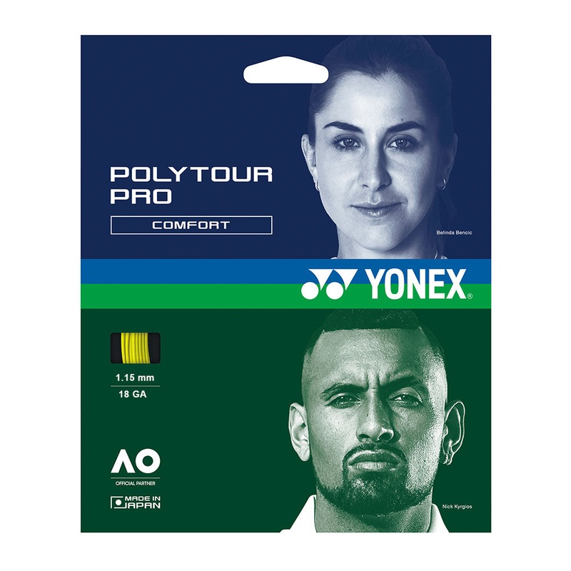 Yonex Poly Tour Pro 18/1.15 Tennis String (Yellow)