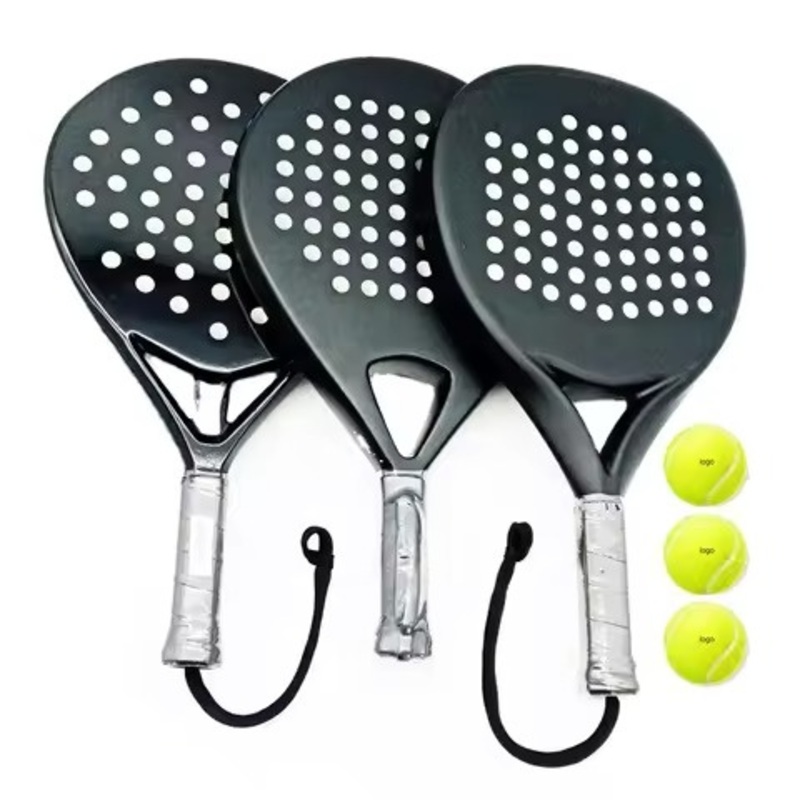 Anxspin New Beginner Fiberglass Pink Custom Logo Padel Racket Paddleball Racquet Diamond Badminton Shuttlecock Beach Tennis Racket