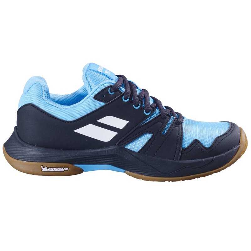 Babolat Shadow Team Junior Indoor Court Shoe (Black/Blue)