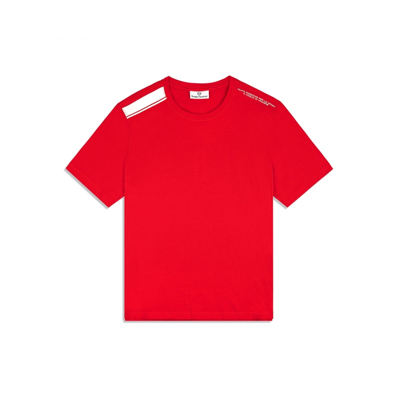Sergio Tacchini Presto T -Shirt - Adrenaline Rush/ White