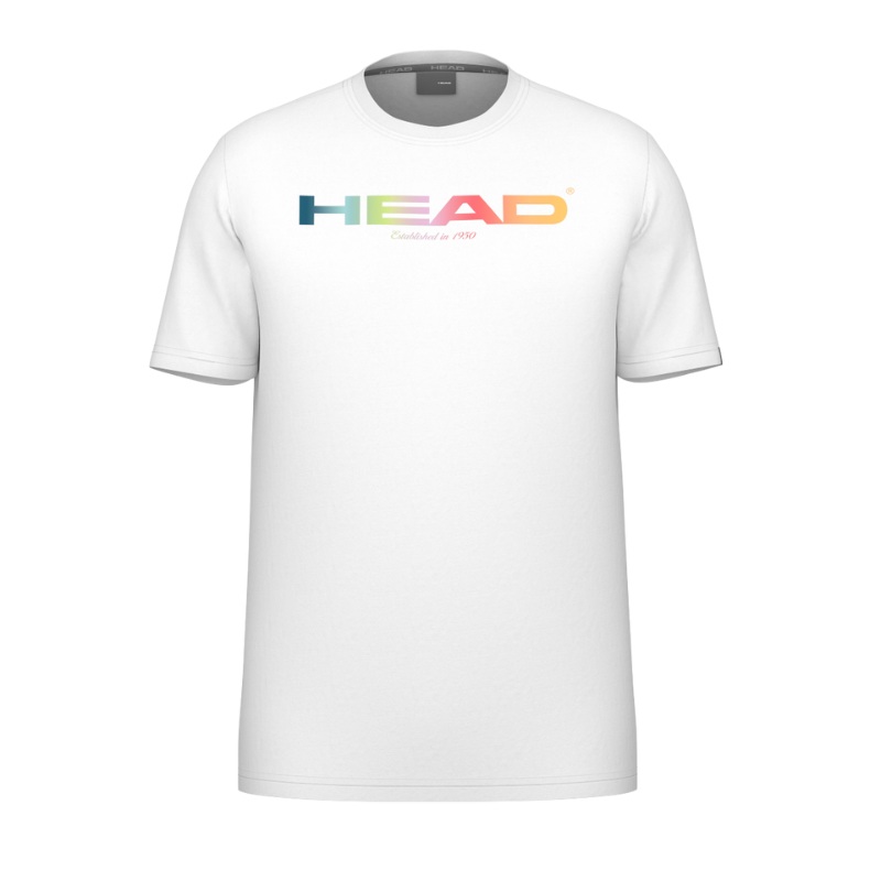 T-shirt Head Rainbow Blanc|S|M|L|XL|XXL