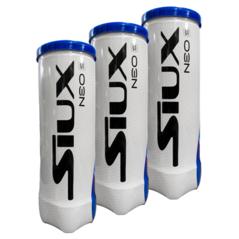 3 cans of SIUX NEO Speed Padel Balls