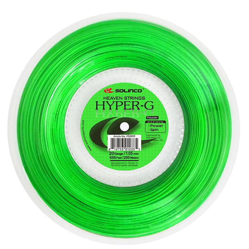 Solinco Hyper-G 20/1.05 Tennis String Reel (Green)