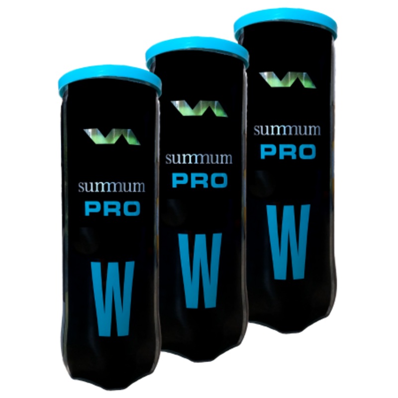 3 cans of Varlion Summum Pro W Padel Balls