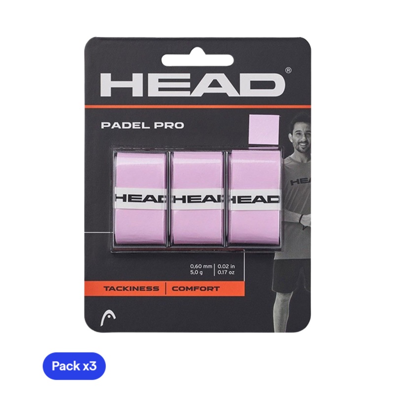 Overgrips HEAD Padel Pro Rosa (Pack x3)
