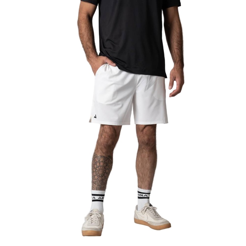 Joola Men's Woven 7-Inch Short (White)