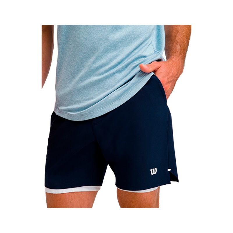 Pantaln Corto Wilson Tournamet V2 7 Navy 2025