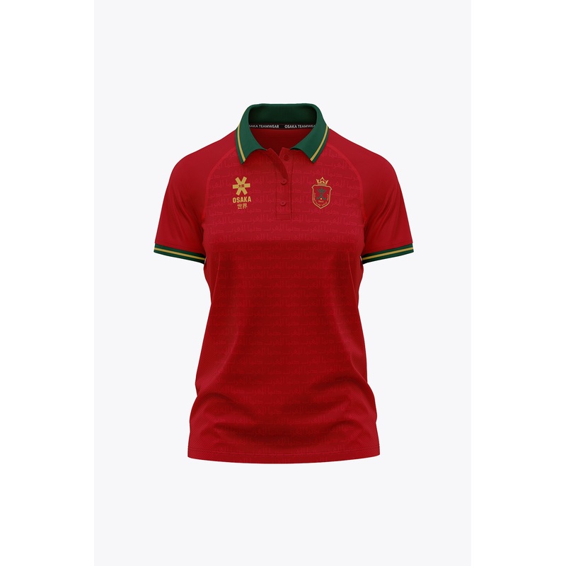 Official Morocco Women Polo Jersey | Red