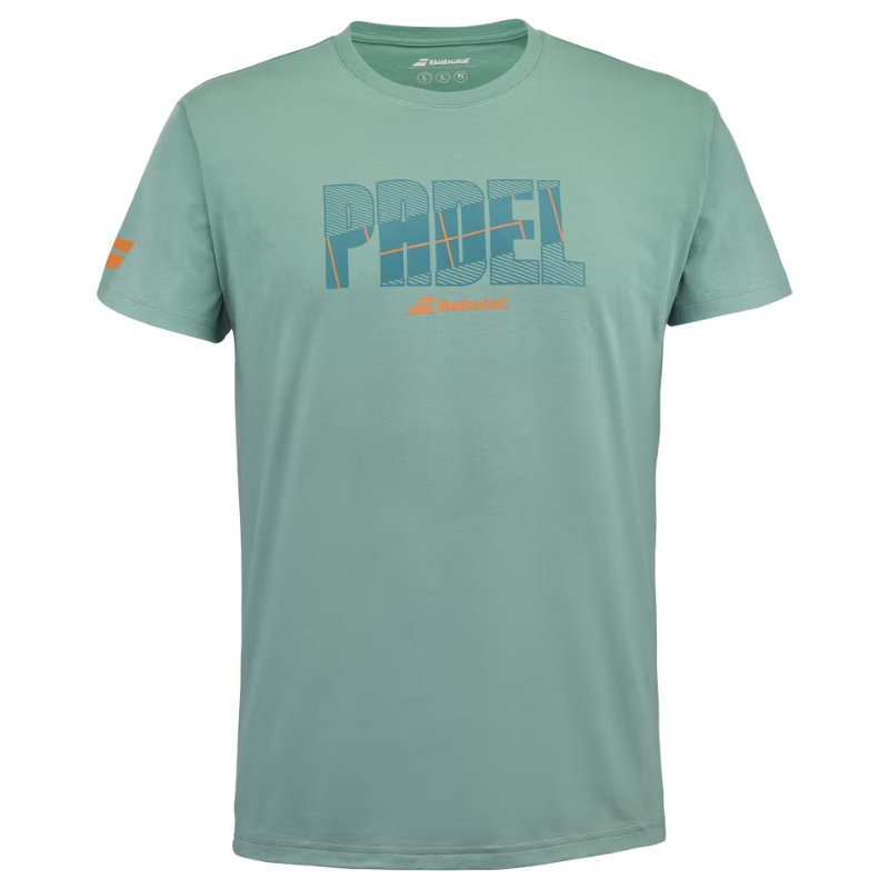 T-shirt Babolat Padel Cotton Tee Vert 2024