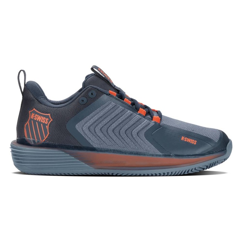 K-Swiss Ultrashot 3 Clay Men's Tennis Shoe (Blue/Orange)