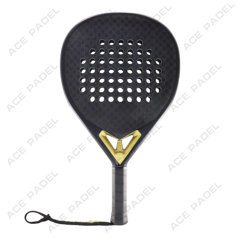 Ace Padel Supplier Black EVA Top Quality 12K Carbon Paddle Tennis Rackets