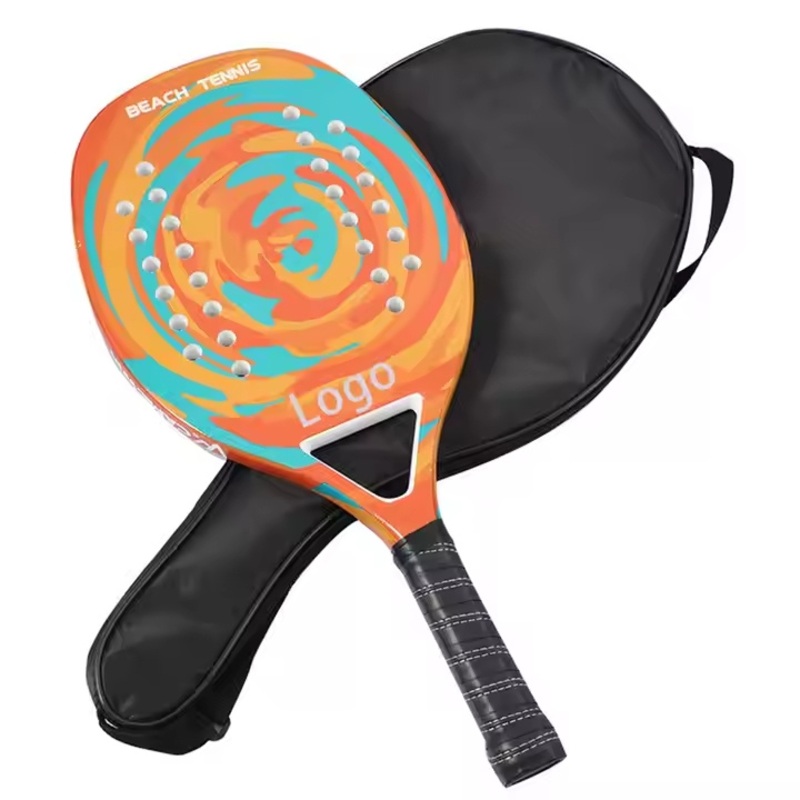 Classic High-Quality Beach Tennis Racket with 50% Carbon Fiber and Adult Green Color