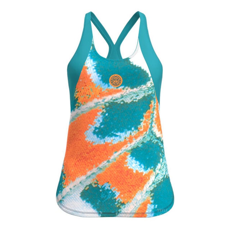 Melbourne 2025 Tank Top Women - Petrol, Orange