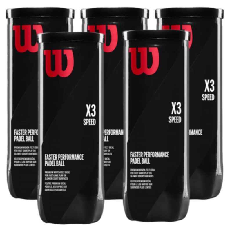 5 tubes of Wilson Speed Padel Balls
