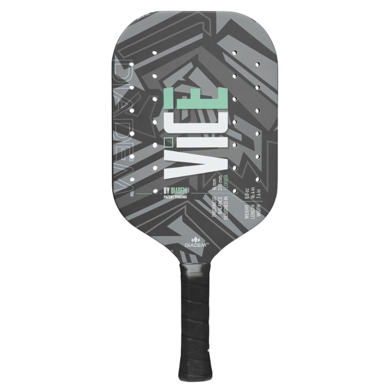 Diadem Pickleball Paddle Vice|Black|Blue