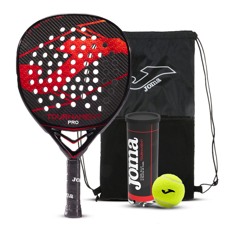 Joma Tournament Pro Black Red Padel Racket