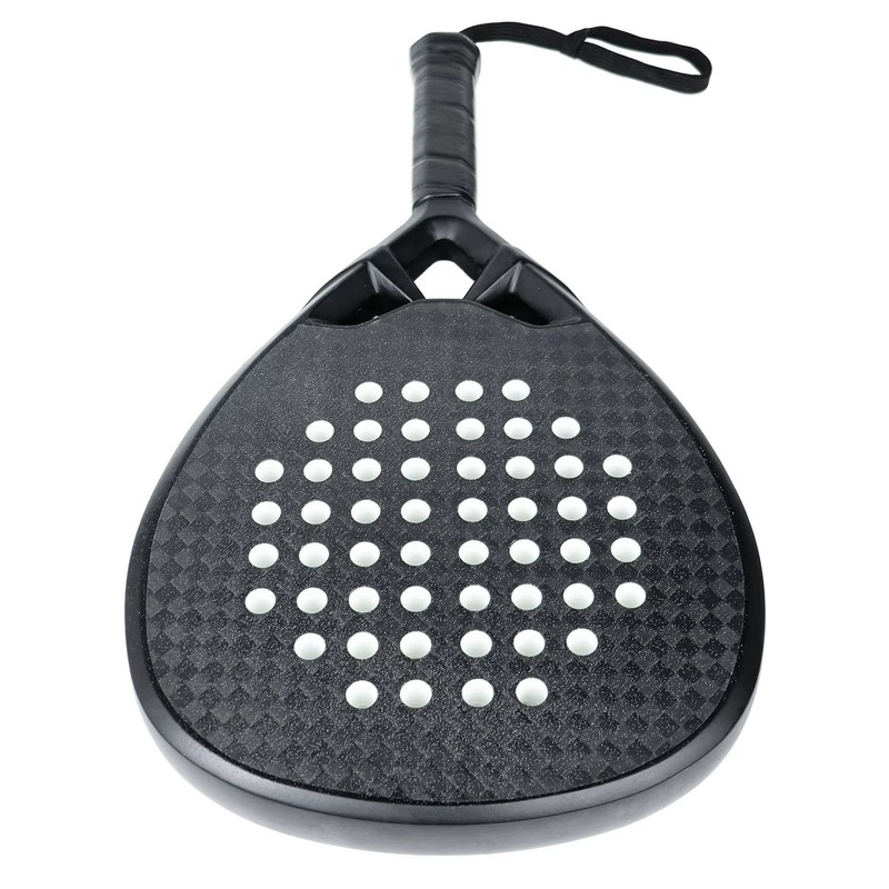 Wholesale Price New Premium Full Carbon Beach Tennis Racket Medium Balance Soft EVA Padel Racket Design Beach Tennis Racket