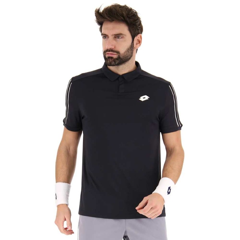 Lotto Men's  Squadra II Polo Top (Black)