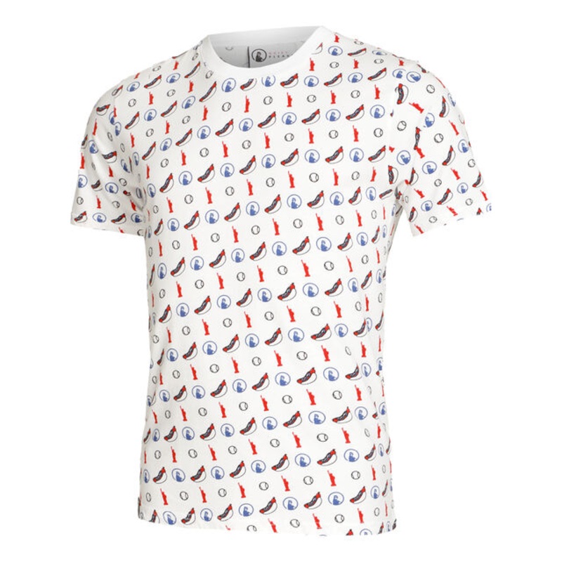 New York Statement T-Shirt Men - White, Multicoloured