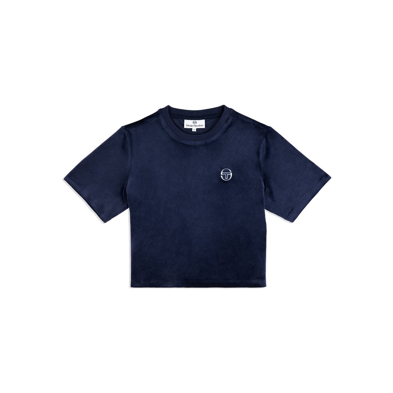 Sergio Tacchini Adele Velour T -Shirt - Maritime Blue