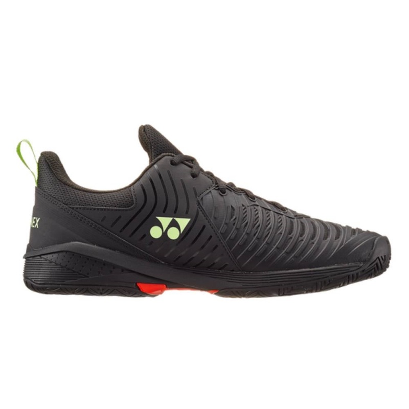 Yonex Power Cushion Sonicage 3 Men's Tennis Shoe (Black/Lime)