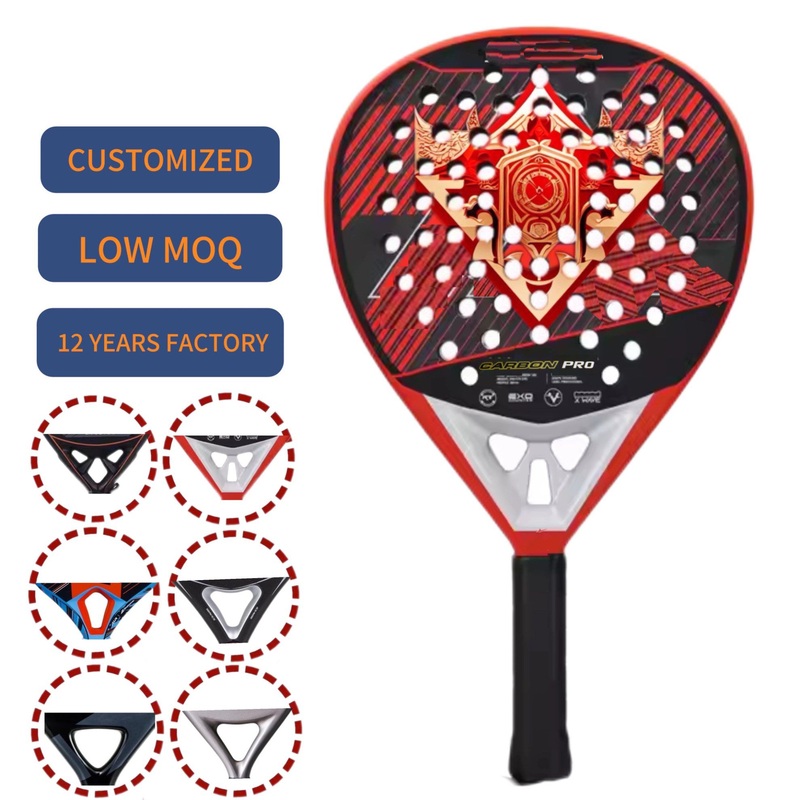 Anxspin Sports Top Quality Design Professional Custom Padel Racket Paddle Tennis Racket Palas De Padel Badminton Shuttlecock Beach Tennis Racket