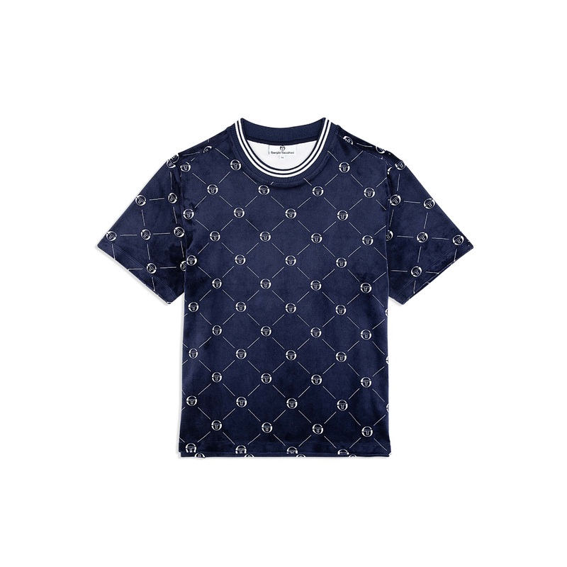 Sergio Tacchini Cosimo Velour T -Shirt - Maritime Blue