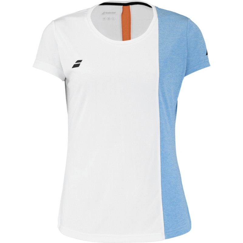 T-shirt Babolat Play Cap Sleeve Top Blanc Junior Girl