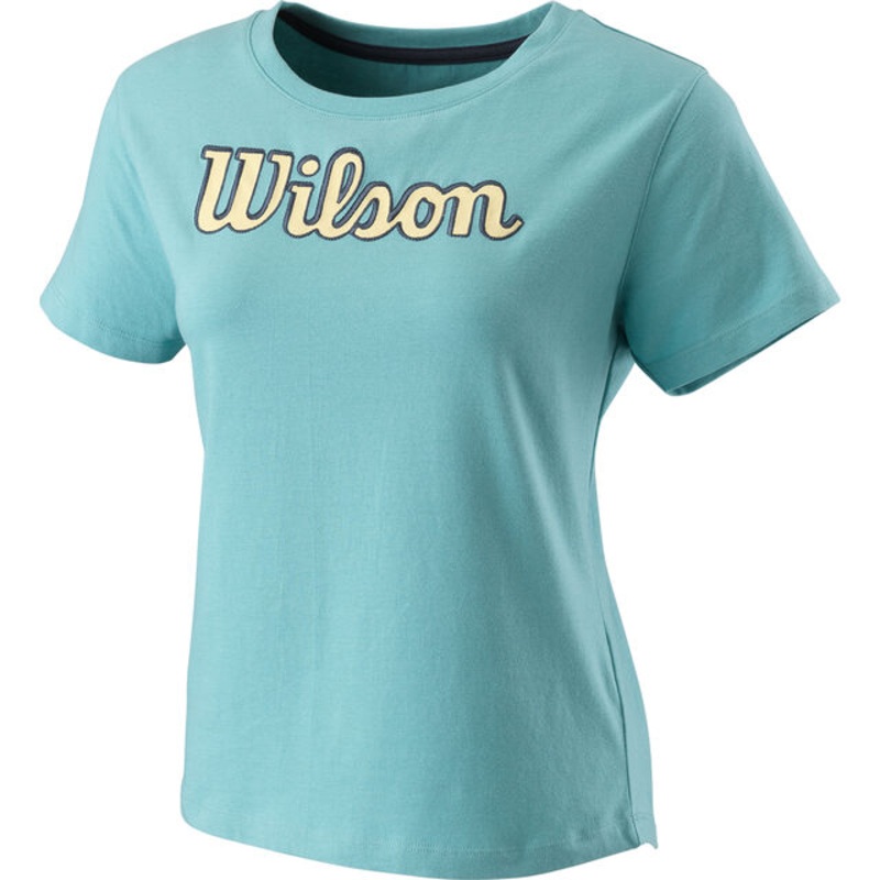 Sript Eco T-Shirt Women - Blue, Yellow
