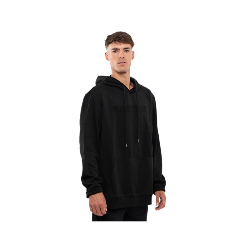 Sudadera Negra con Relieve 2025