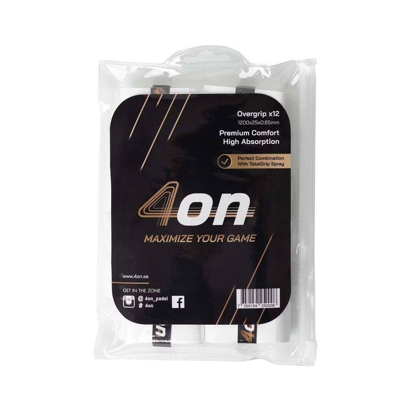 4on Premium Comfort Overgrip, 12-Pack