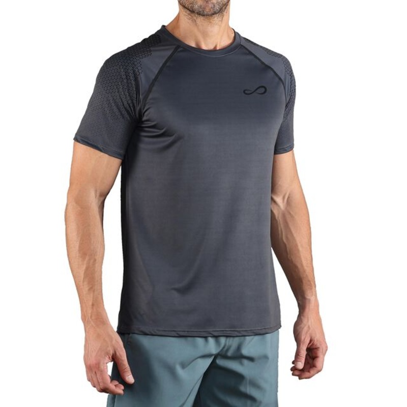 Feisty Hexagon T-Shirt Men - Grey