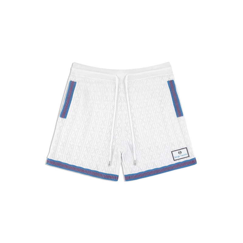 Sergio Tacchini Aldo Pointelle Shorts - Brilliant White